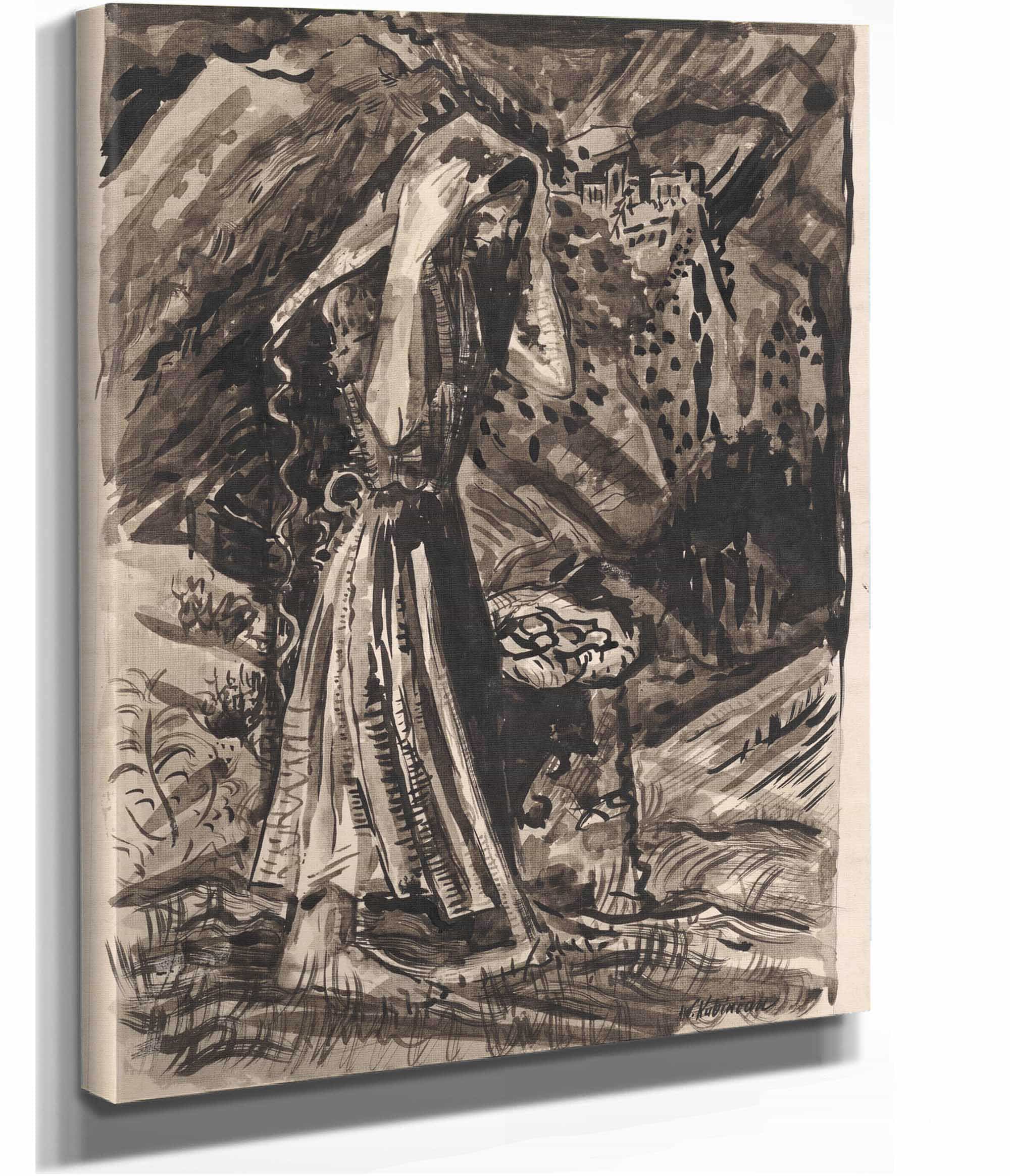 Standing Woman With A Bag Of Potatoes by Arnold Peter Weisz Kubincan - Image 5