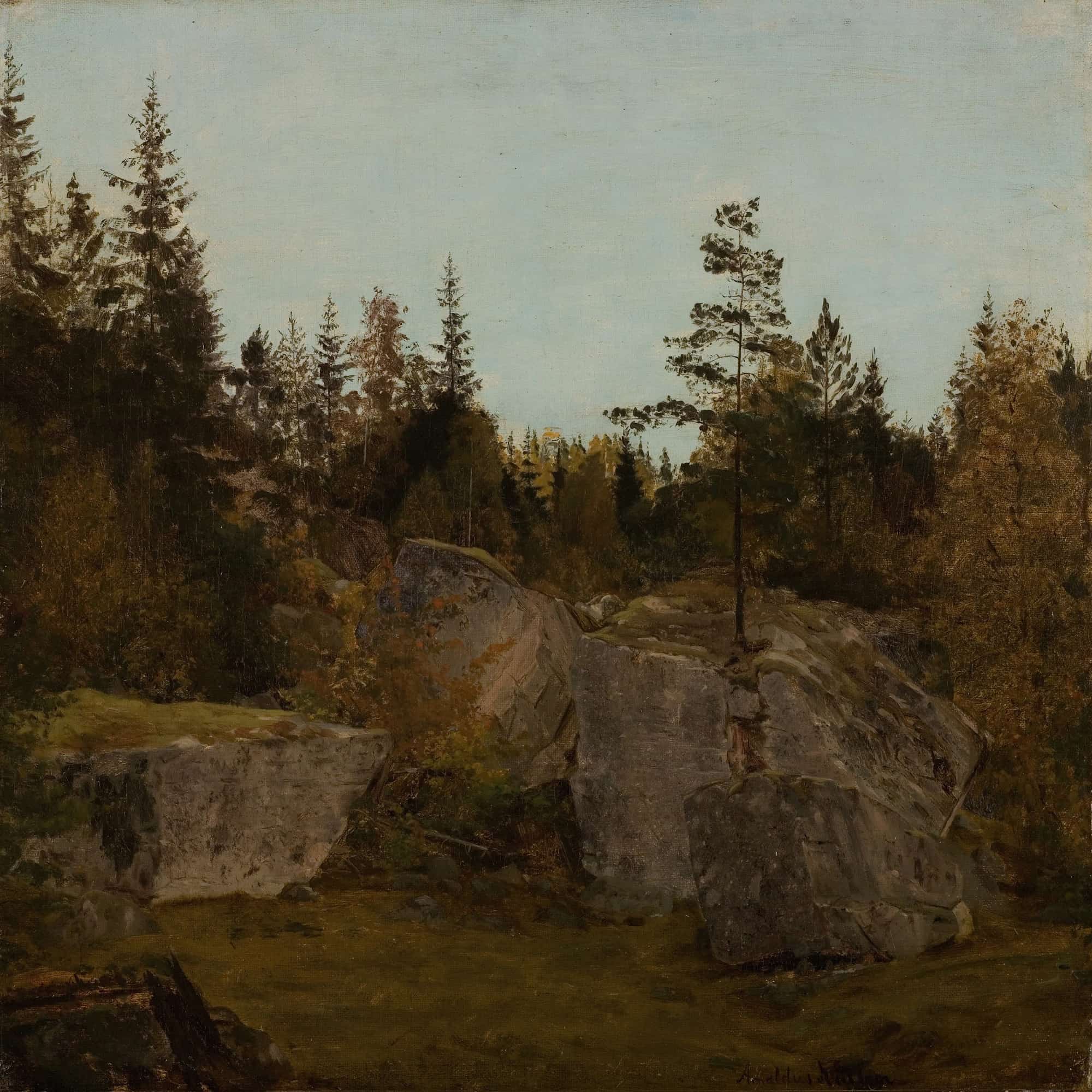 Stenstudie. Bjelland Mandal by Amaldus Nielsen - Image 4