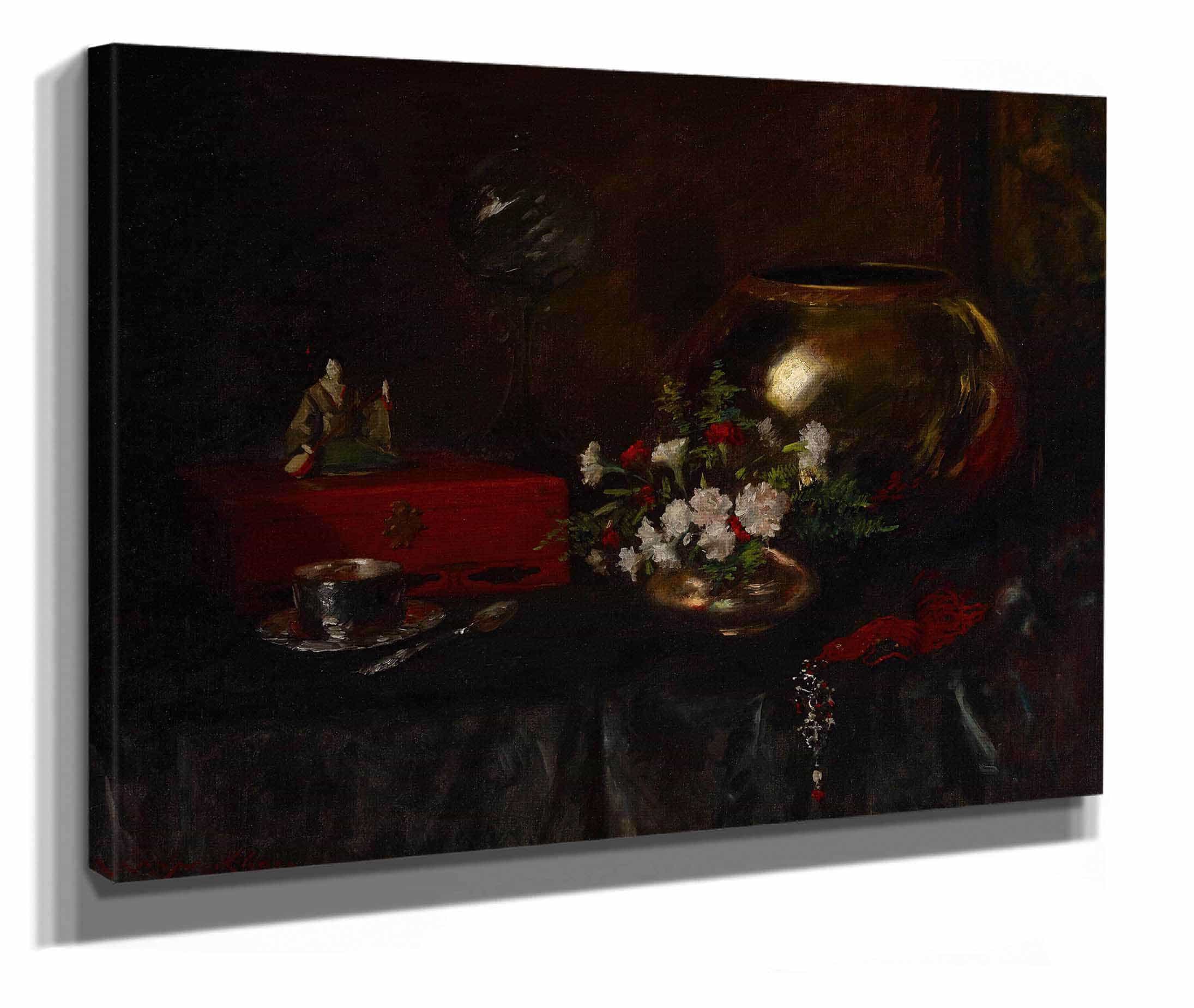 Still Life Brass Bowl by William Merritt Chase - Image 2
