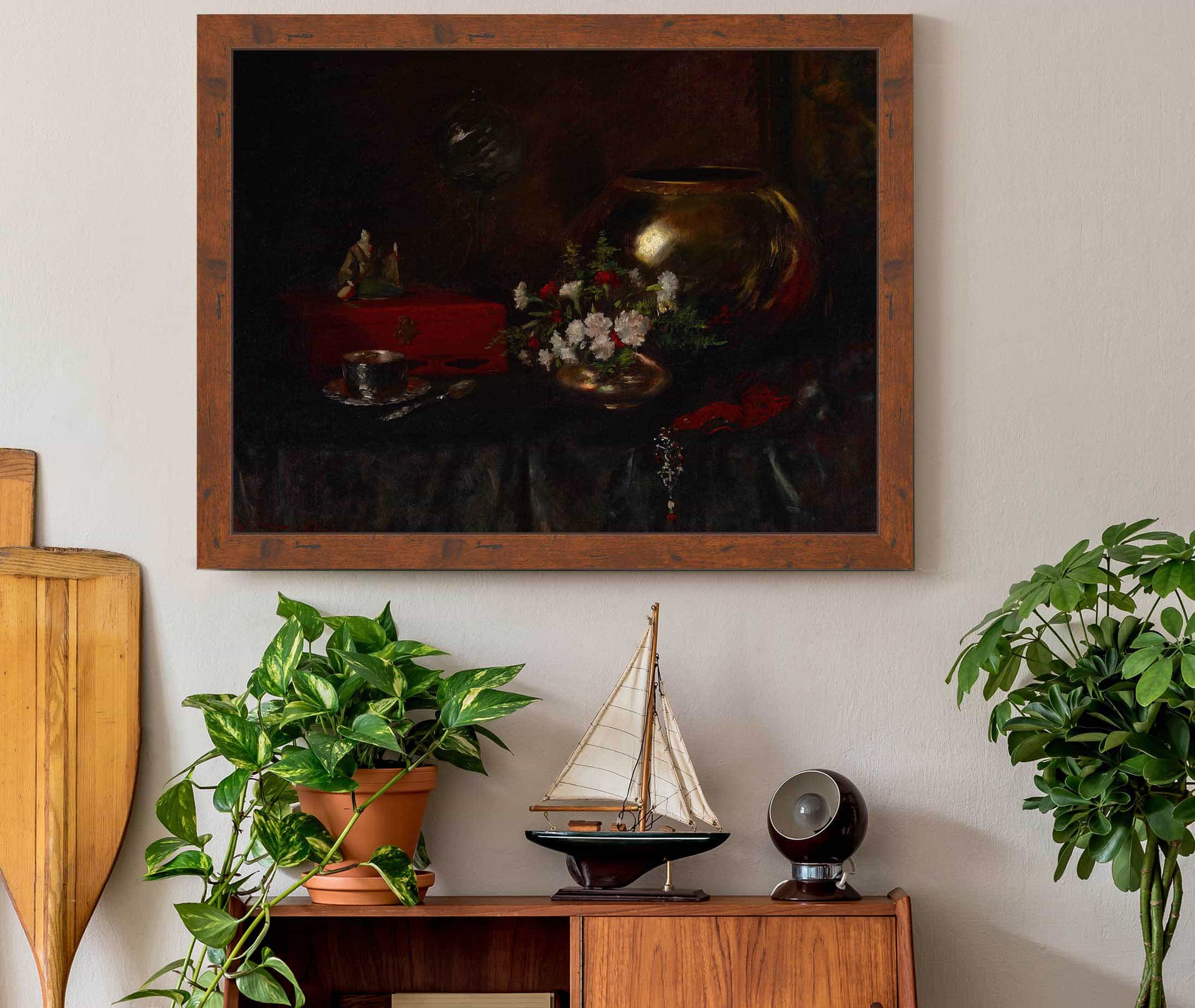 Still Life Brass Bowl by William Merritt Chase - Image 3