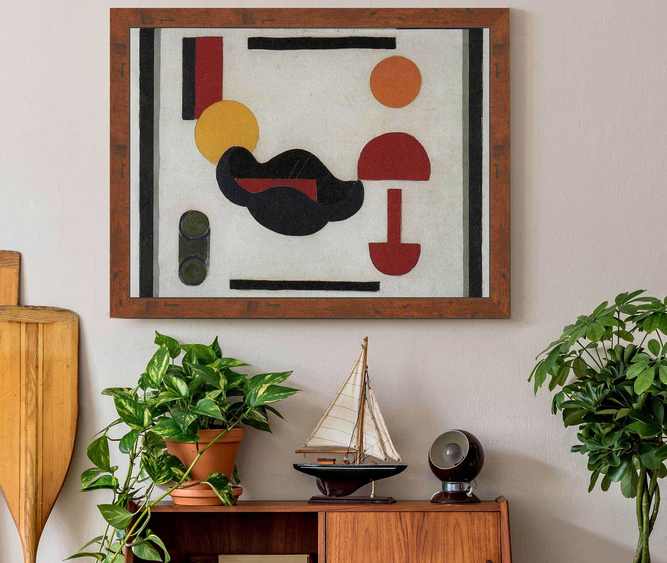 Still Life Composition V Between And by Theo Van Doesburg - Image 3