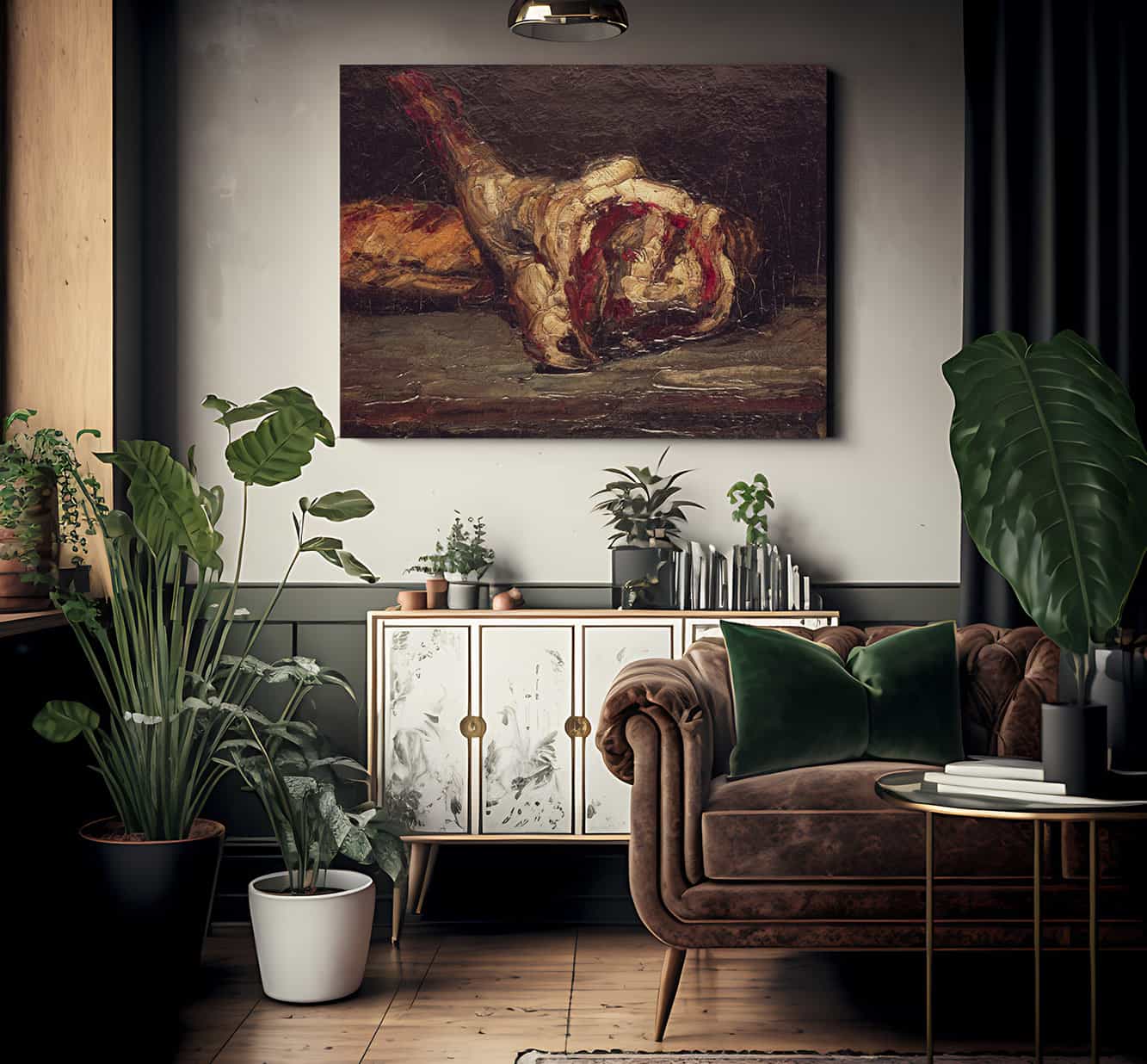 Still Life Of A Leg Of Mutton And Bread 1 By Paul Cezanne - Image 2