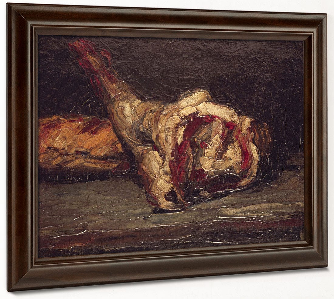 Still Life Of A Leg Of Mutton And Bread 1 By Paul Cezanne - Image 6