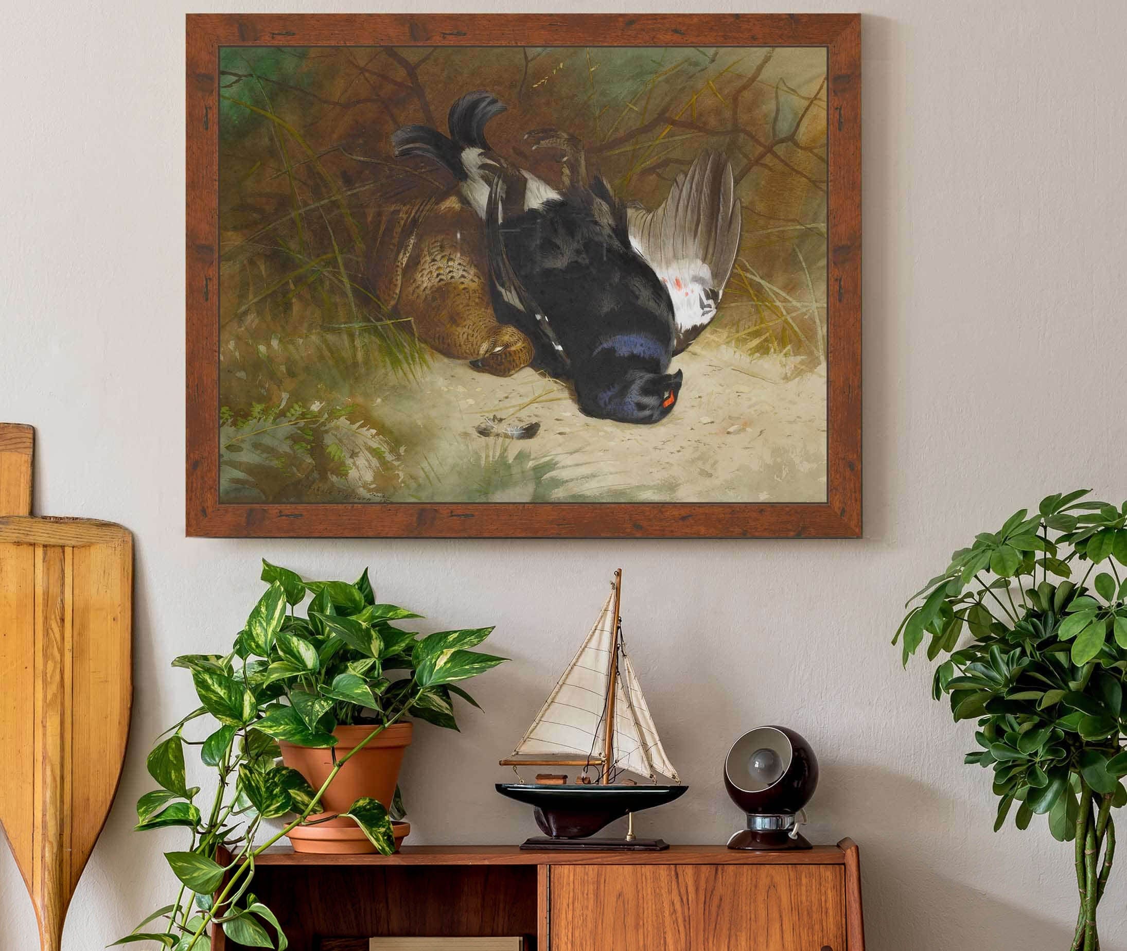 Still Life Of A Pair Of Blackgame by Archibald Thorburn - Image 3