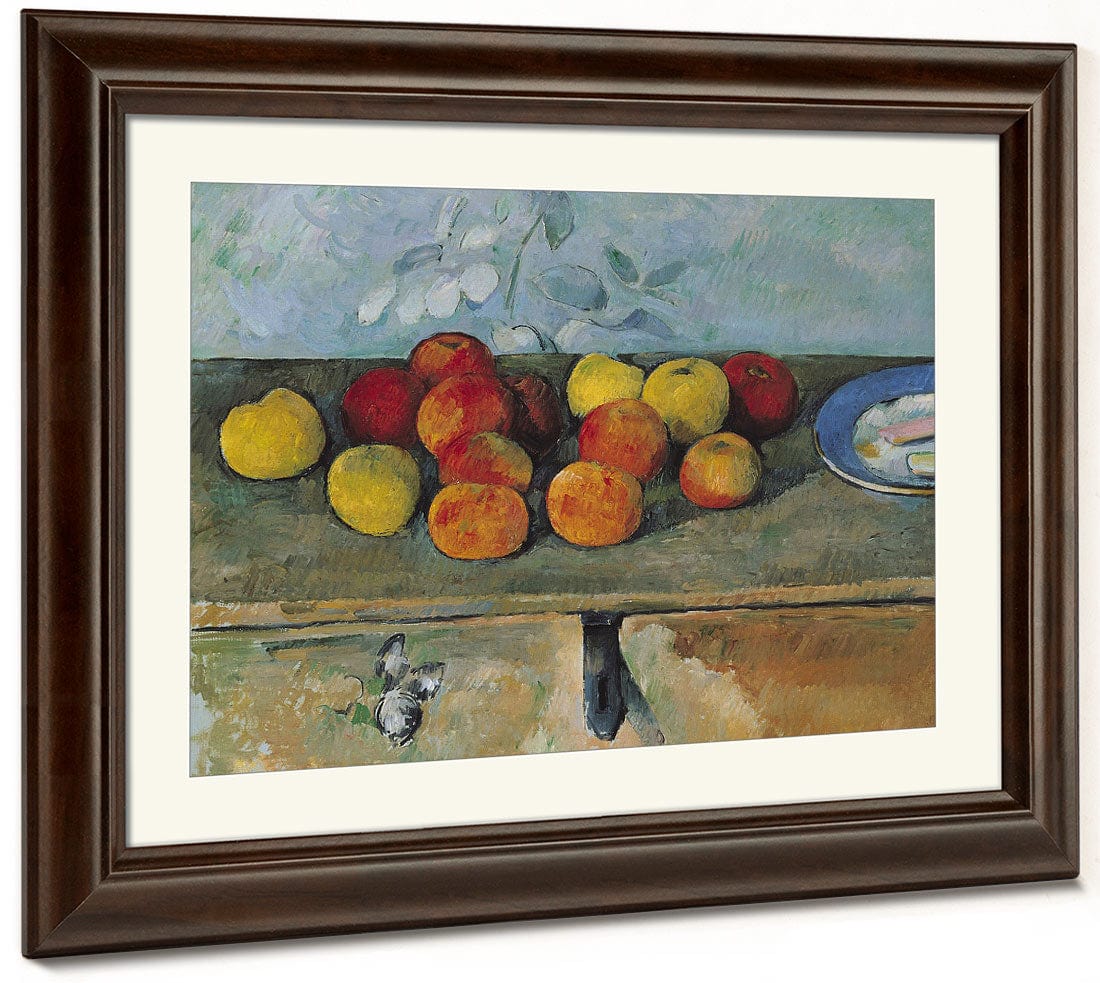 Still Life Of Apples And Biscuits By Paul Cezanne - Image 5