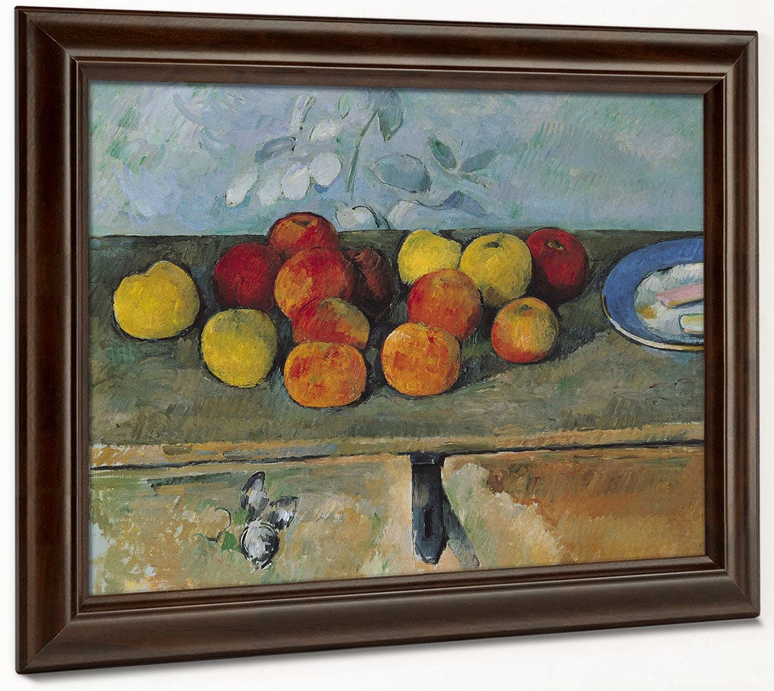 Still Life Of Apples And Biscuits By Paul Cezanne - Image 6