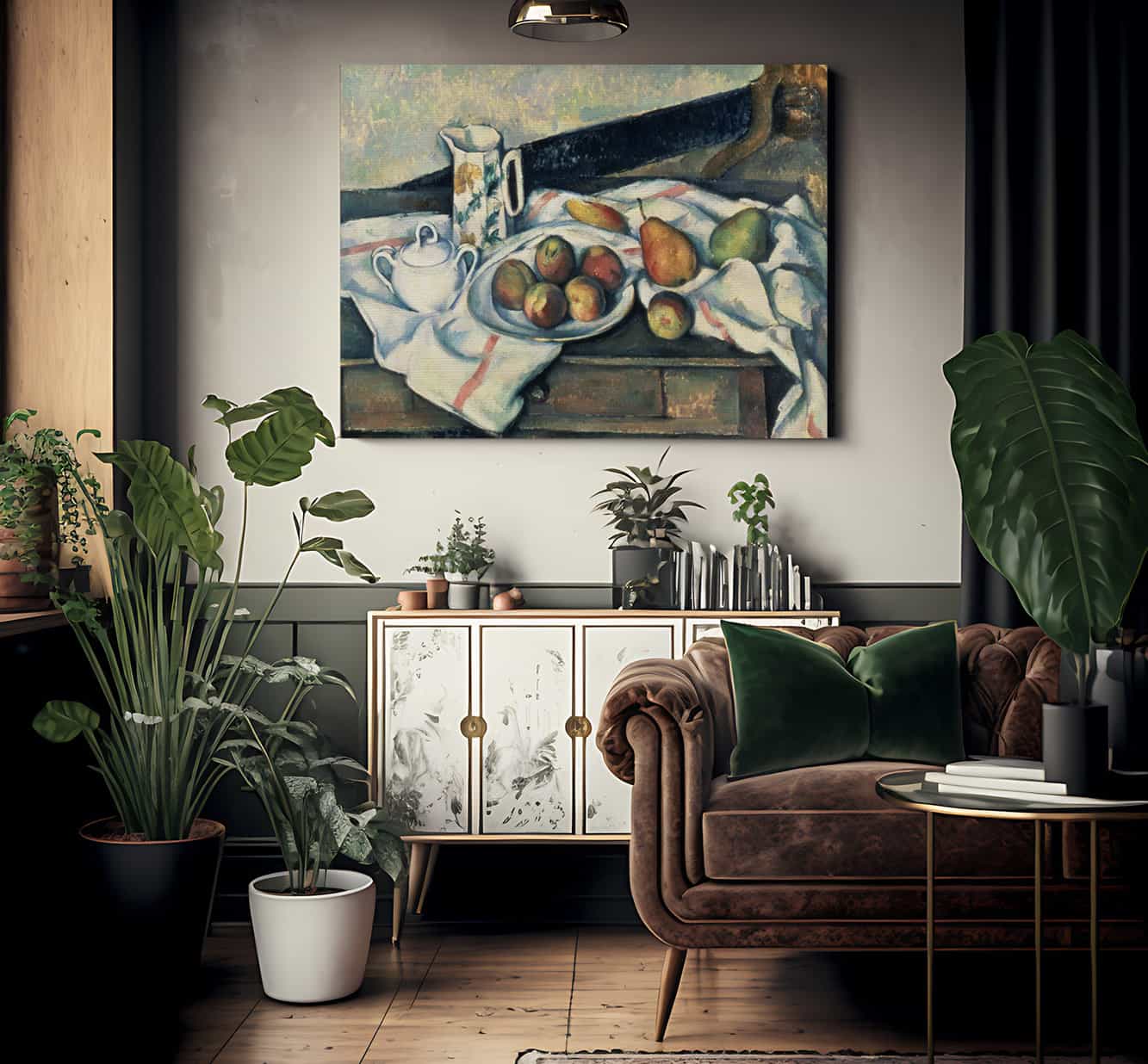 Still Life Of Peaches And Pears 1 By Paul Cezanne - Image 2