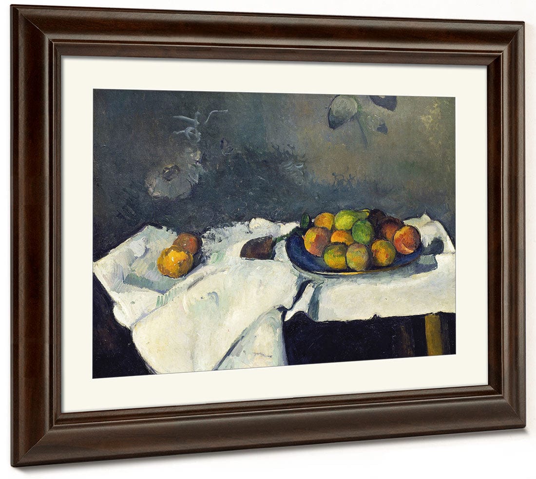 Still Life Plate Of Peaches By Paul Cezanne - Image 5