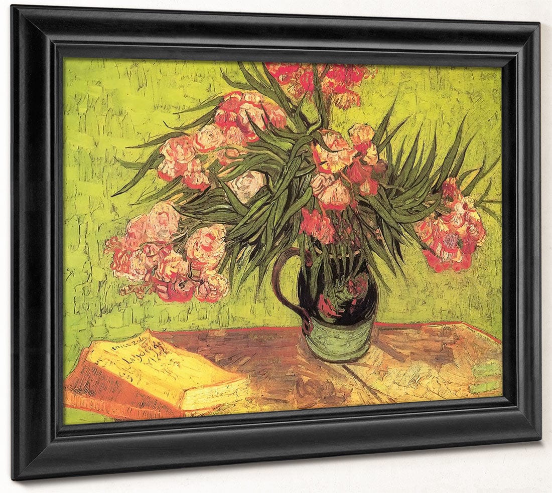 Still Life Vase With Oleanders And Books By Vincent Van Gogh - Image 8