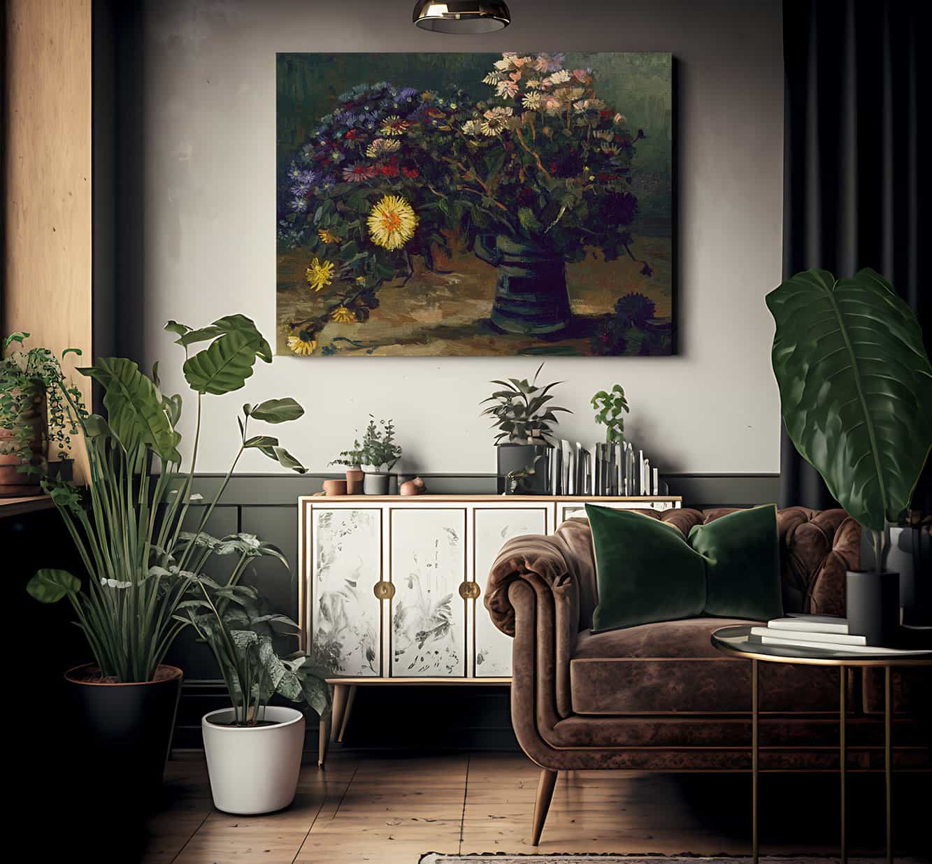 Still Life With A Bouquet Of Daisies By Vincent Van Gogh - Image 2