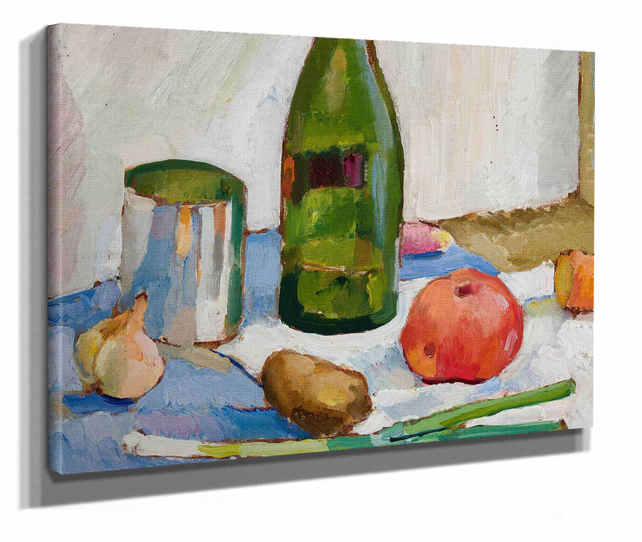 Still Life With A Green Bottle by Zygmunt Waliszewski - Image 2