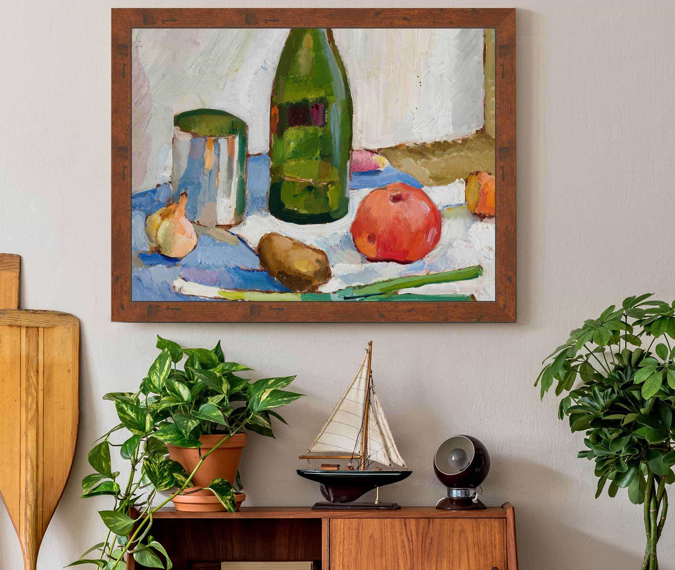 Still Life With A Green Bottle by Zygmunt Waliszewski - Image 3