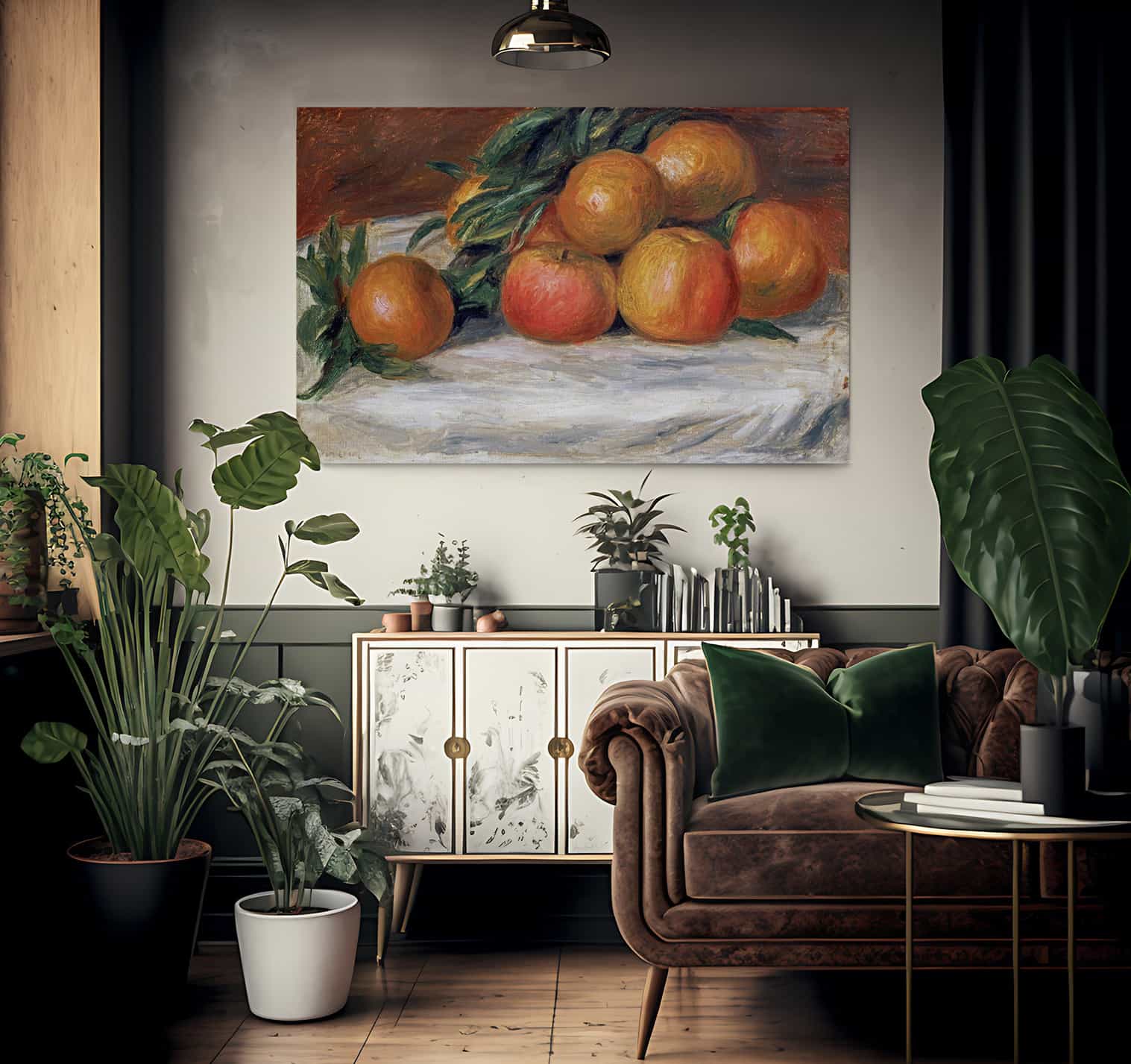 Still Life With Apples And Oranges By Pierre Auguste Renoir - Image 2