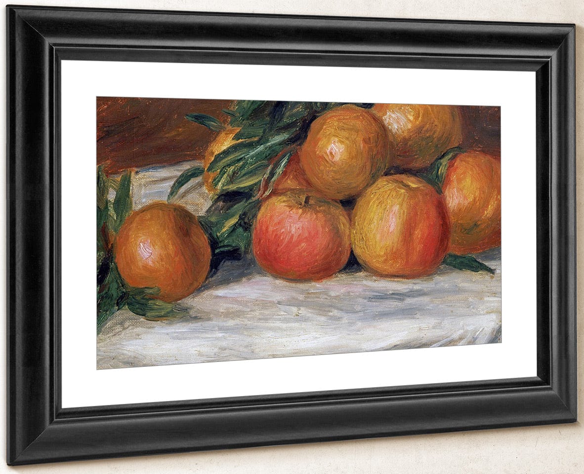 Still Life With Apples And Oranges By Pierre Auguste Renoir - Image 4