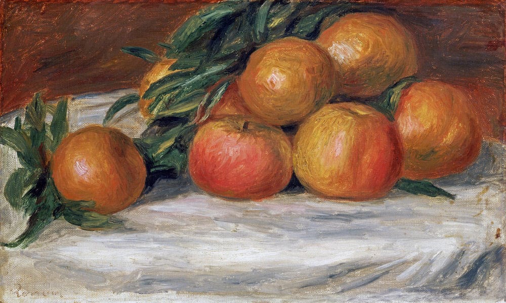 Still Life With Apples And Oranges By Pierre Auguste Renoir - Image 7