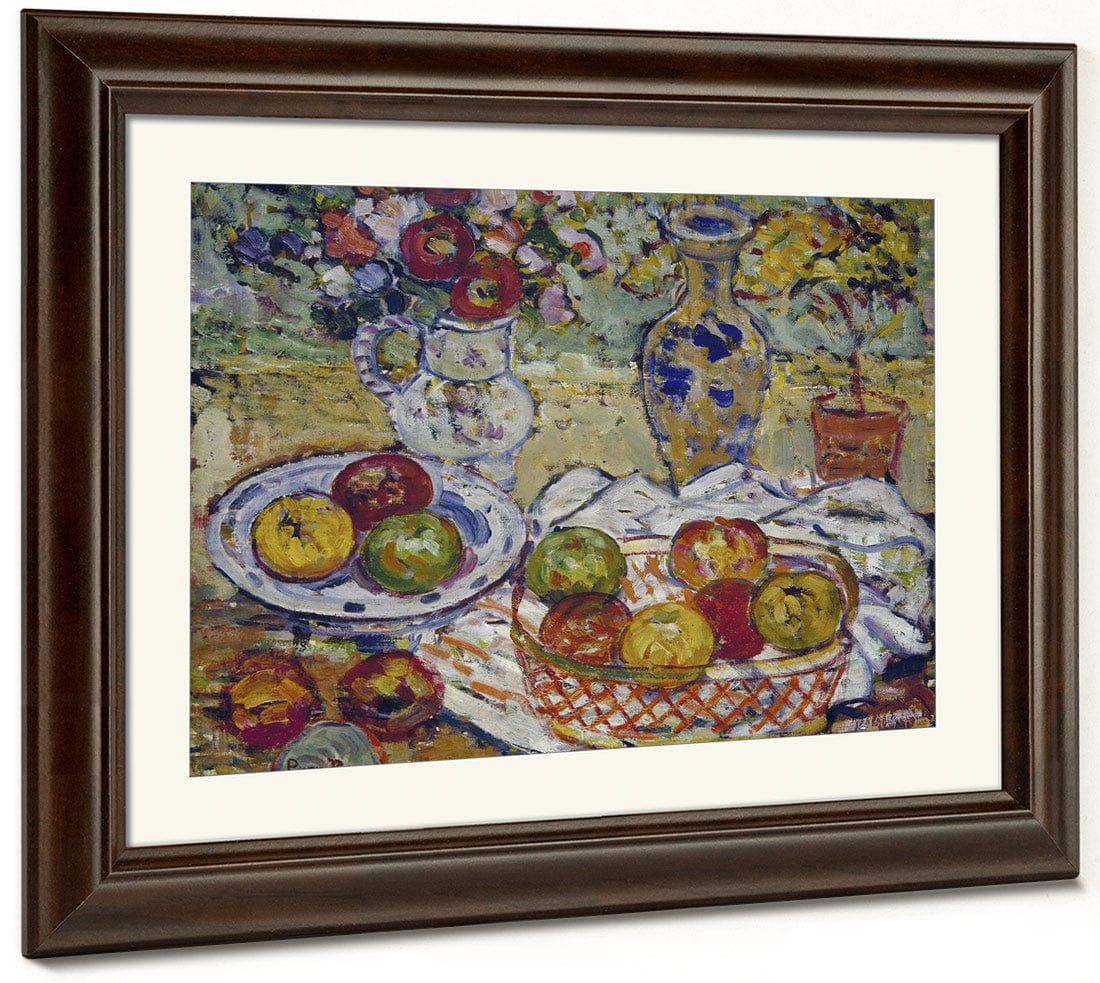 Still Life With Apples And Vase By Maurice Brazil Prendergast - Image 5