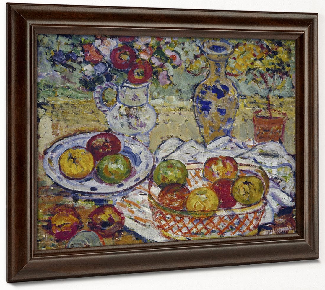 Still Life With Apples And Vase By Maurice Brazil Prendergast - Image 6