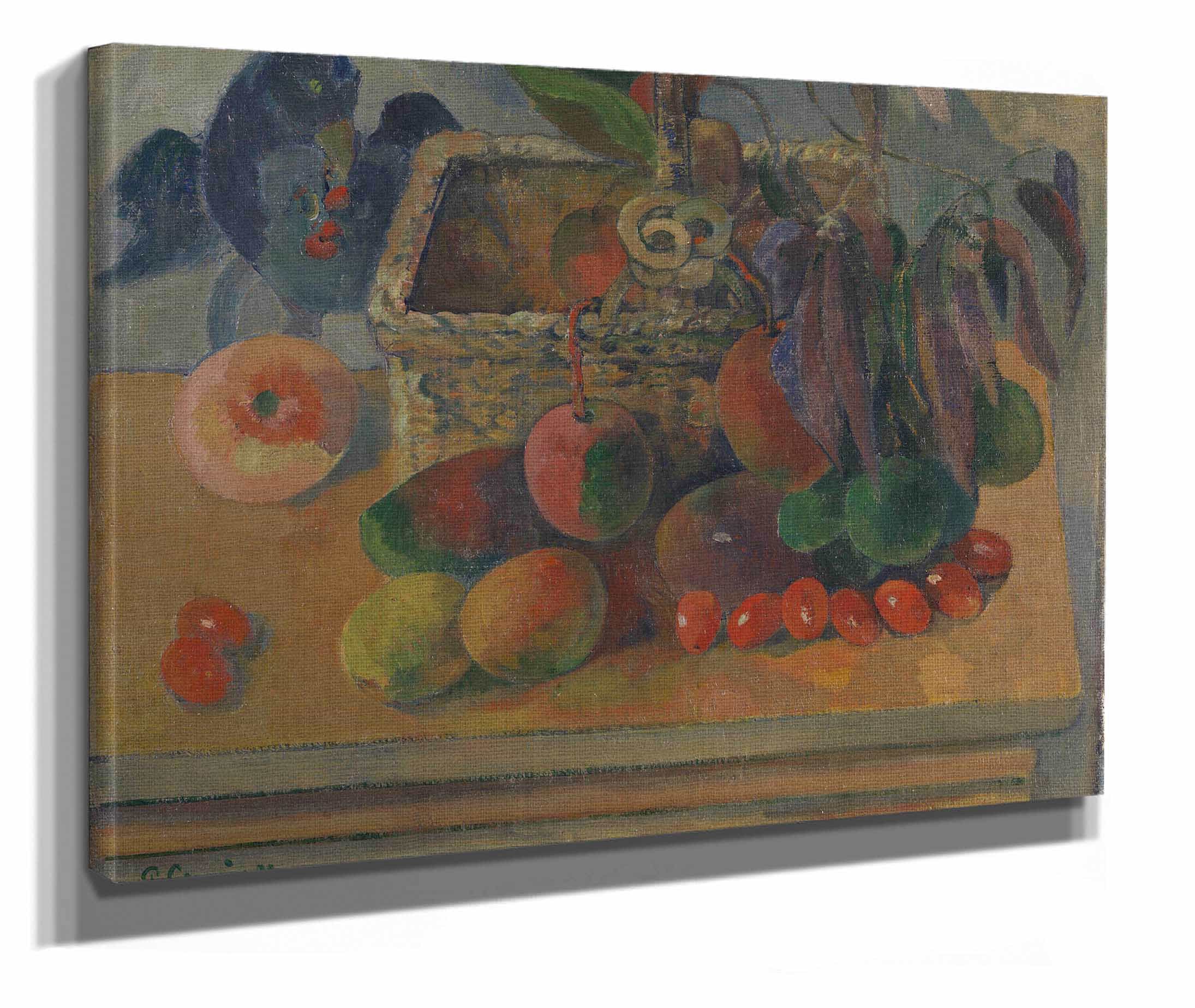 Still Life With Basket And Fruits by Paul Gauguin - Image 2