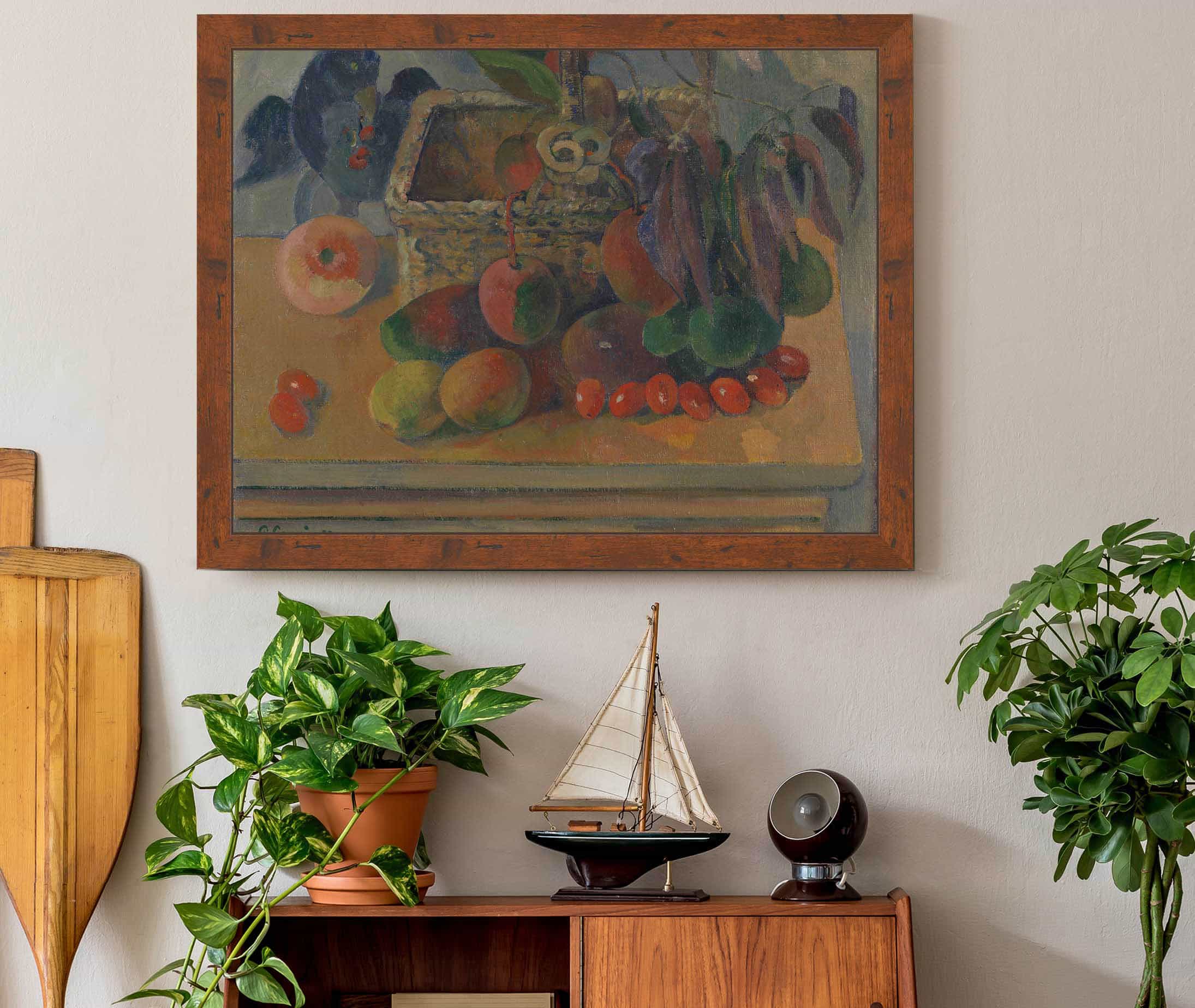 Still Life With Basket And Fruits by Paul Gauguin - Image 3