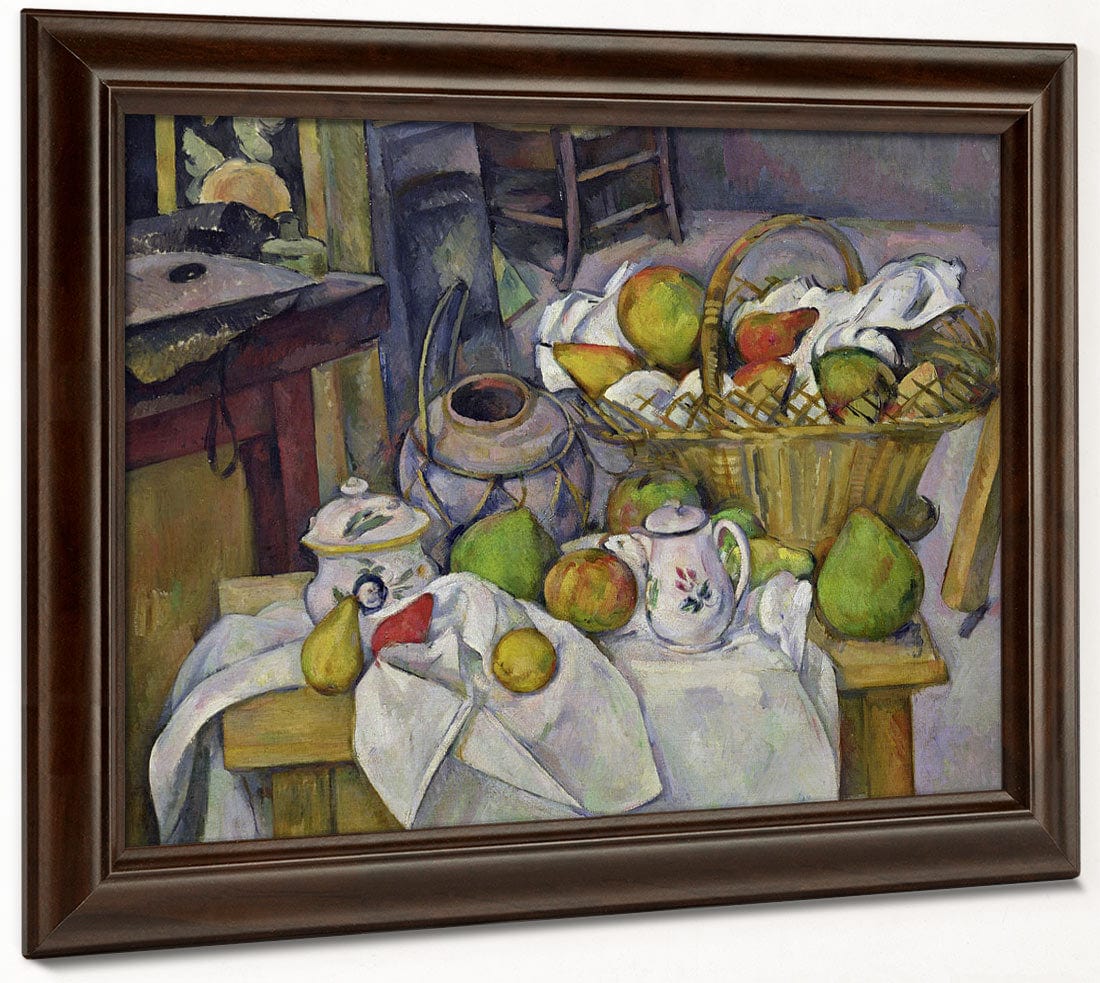 Still Life With Basket By Paul Cezanne - Image 6