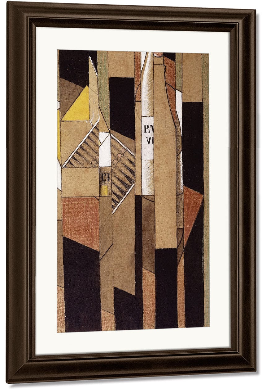 Still Life With Bottle And Cigars By Juan Gris - Image 4