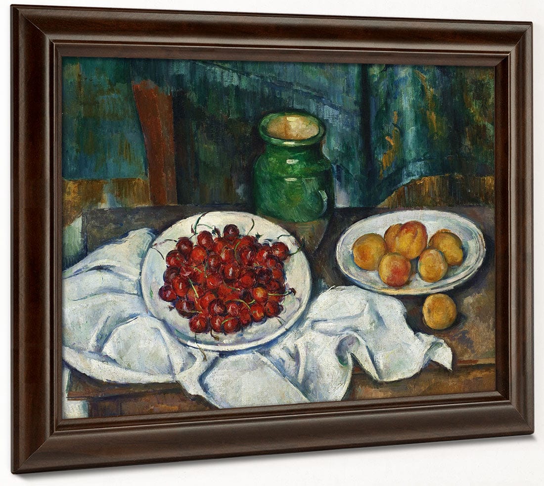 Still Life With Cherries And Peaches By Paul Cezanne - Image 6