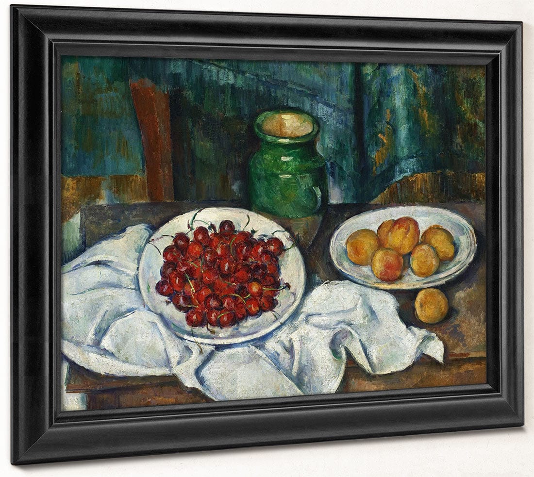 Still Life With Cherries And Peaches By Paul Cezanne - Image 8