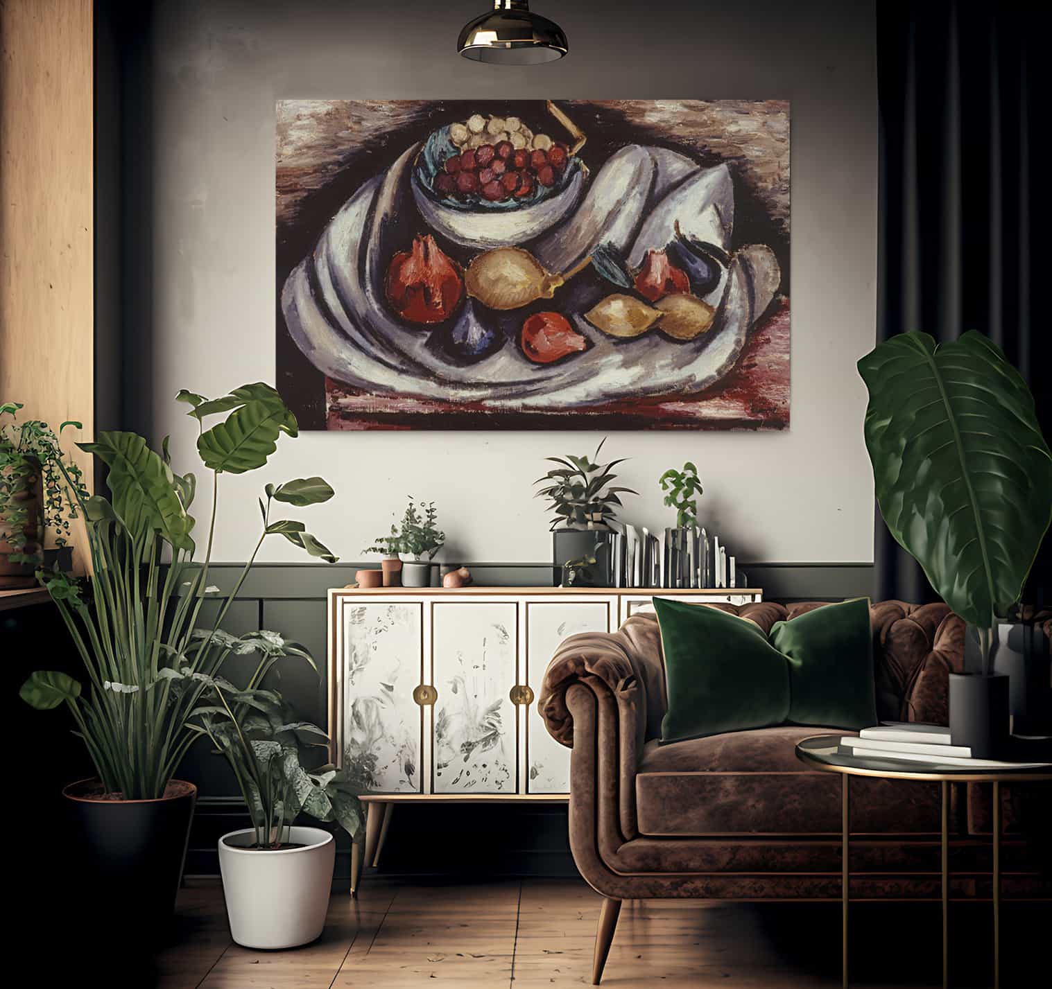 Still Life With Compote And Fruit By Marsden Hartley - Image 2