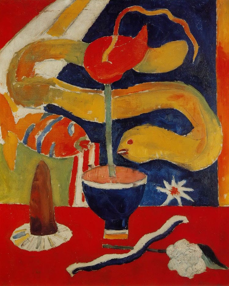 Still Life With Eel By Marsden Hartley - Image 6