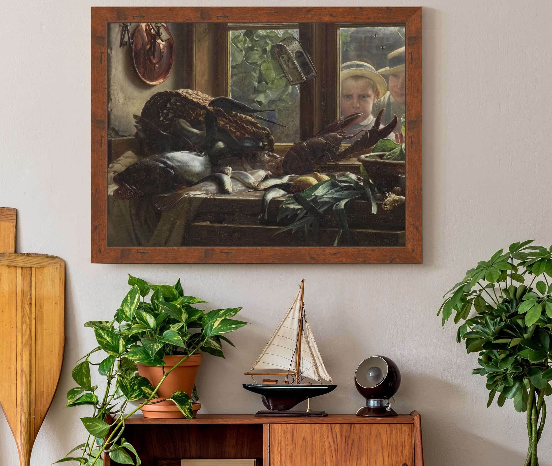 Still Life With Fish by Carl Bloch - Image 3