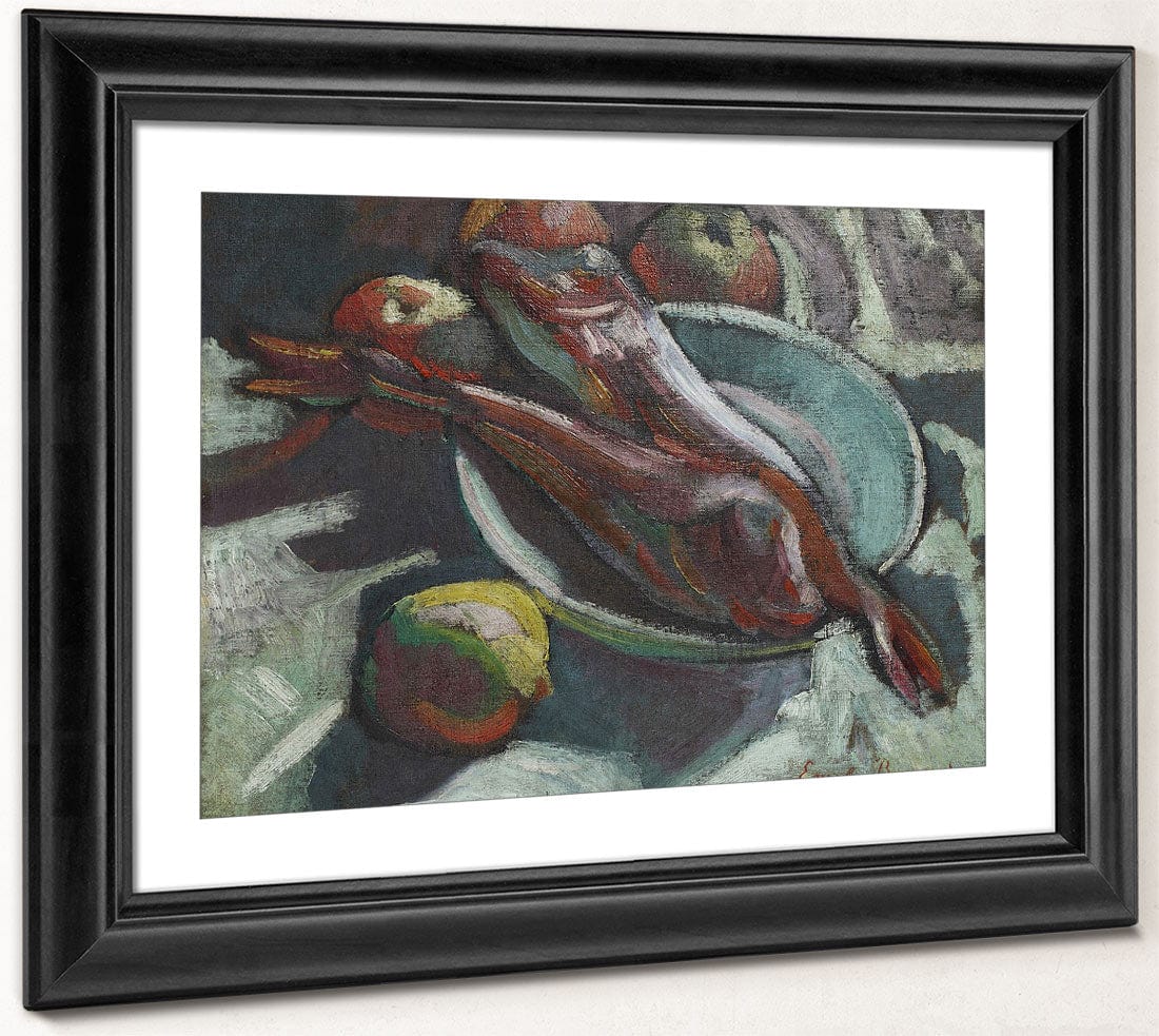Still Life With Fish By Emile Bernard - Image 4