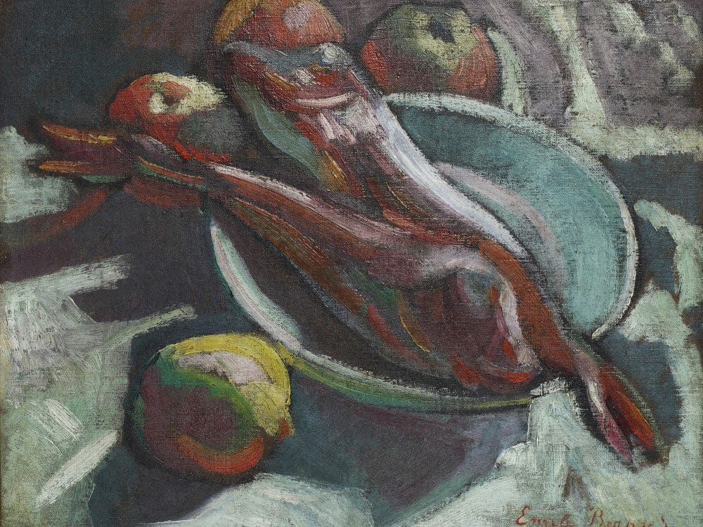 Still Life With Fish By Emile Bernard - Image 7
