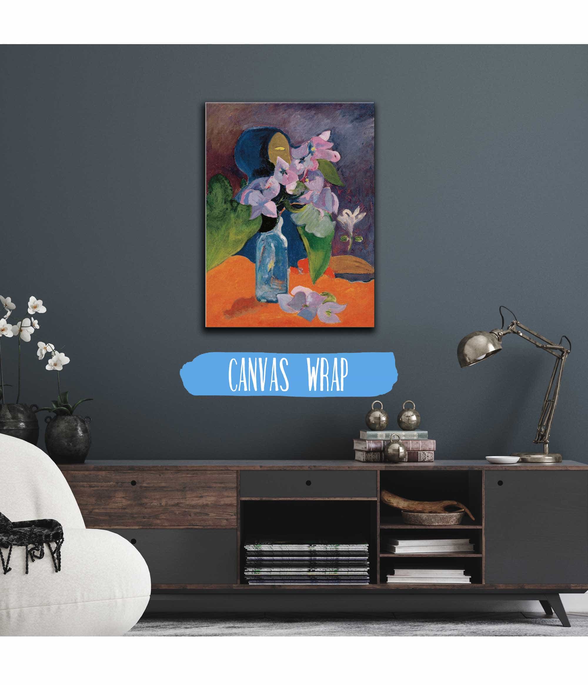 Still Life With Flowers And Idol by Paul Gauguin - Image 3