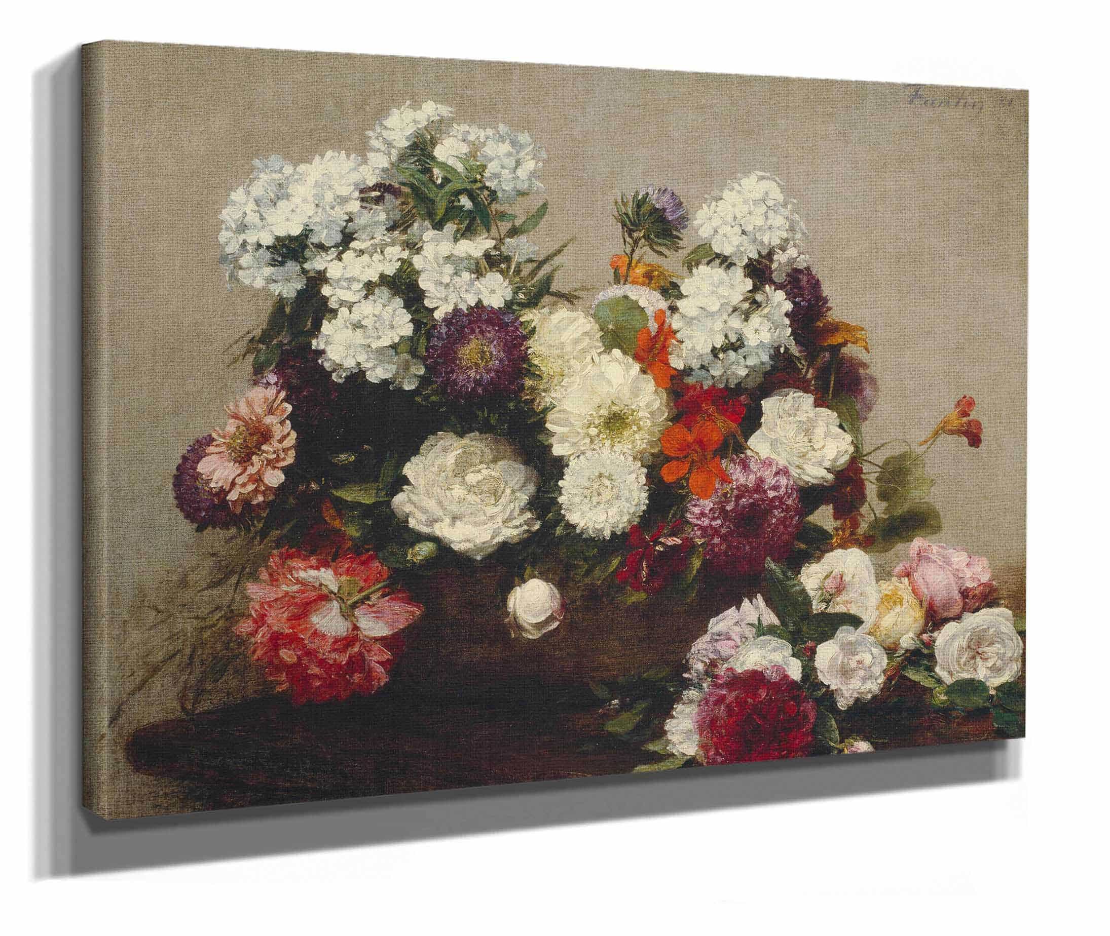 Still Life With Flowers by Henri Fantin Latour - Image 2