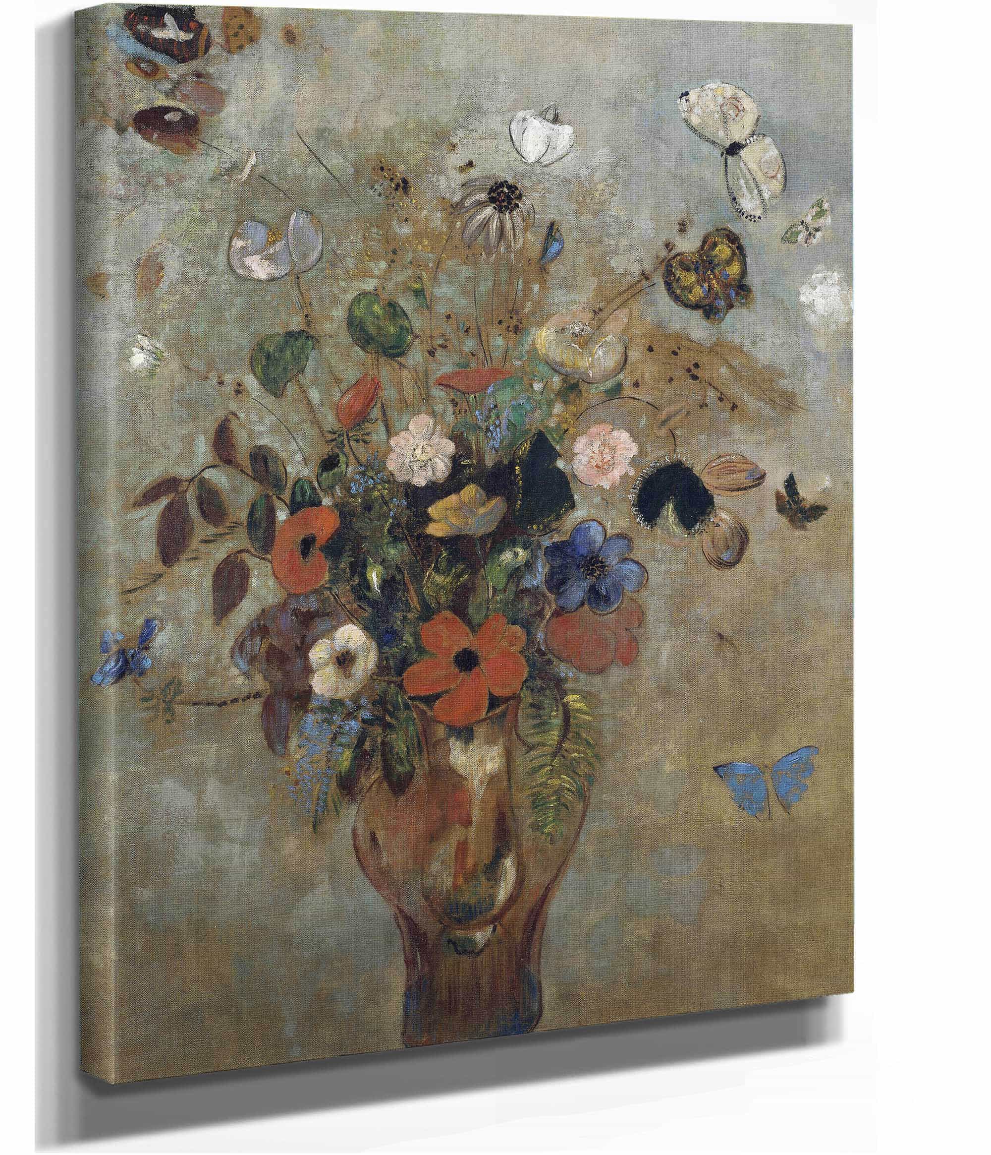 Still Life With Flowers by Odilon Redon - Image 2