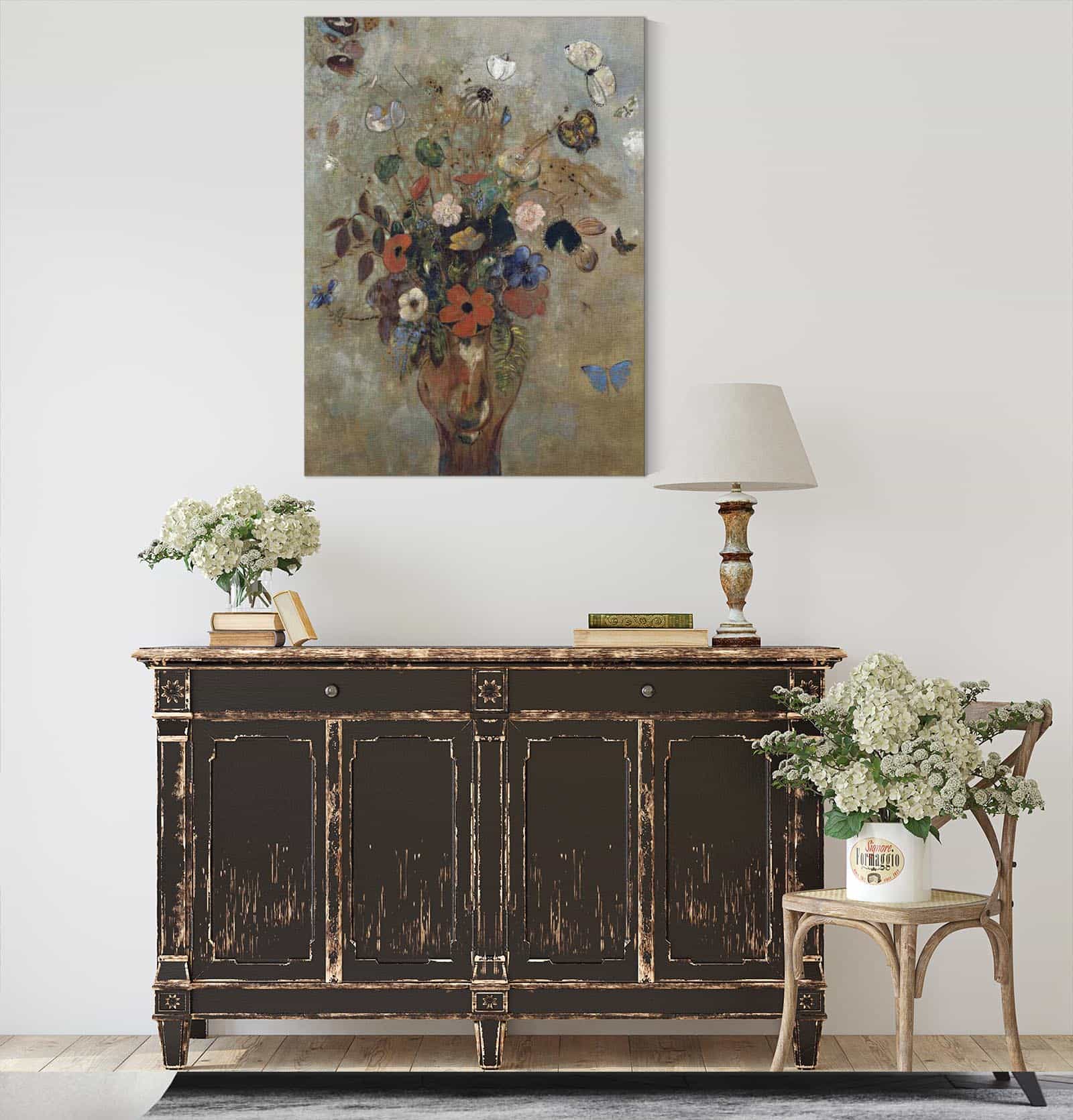 Still Life With Flowers by Odilon Redon - Image 4