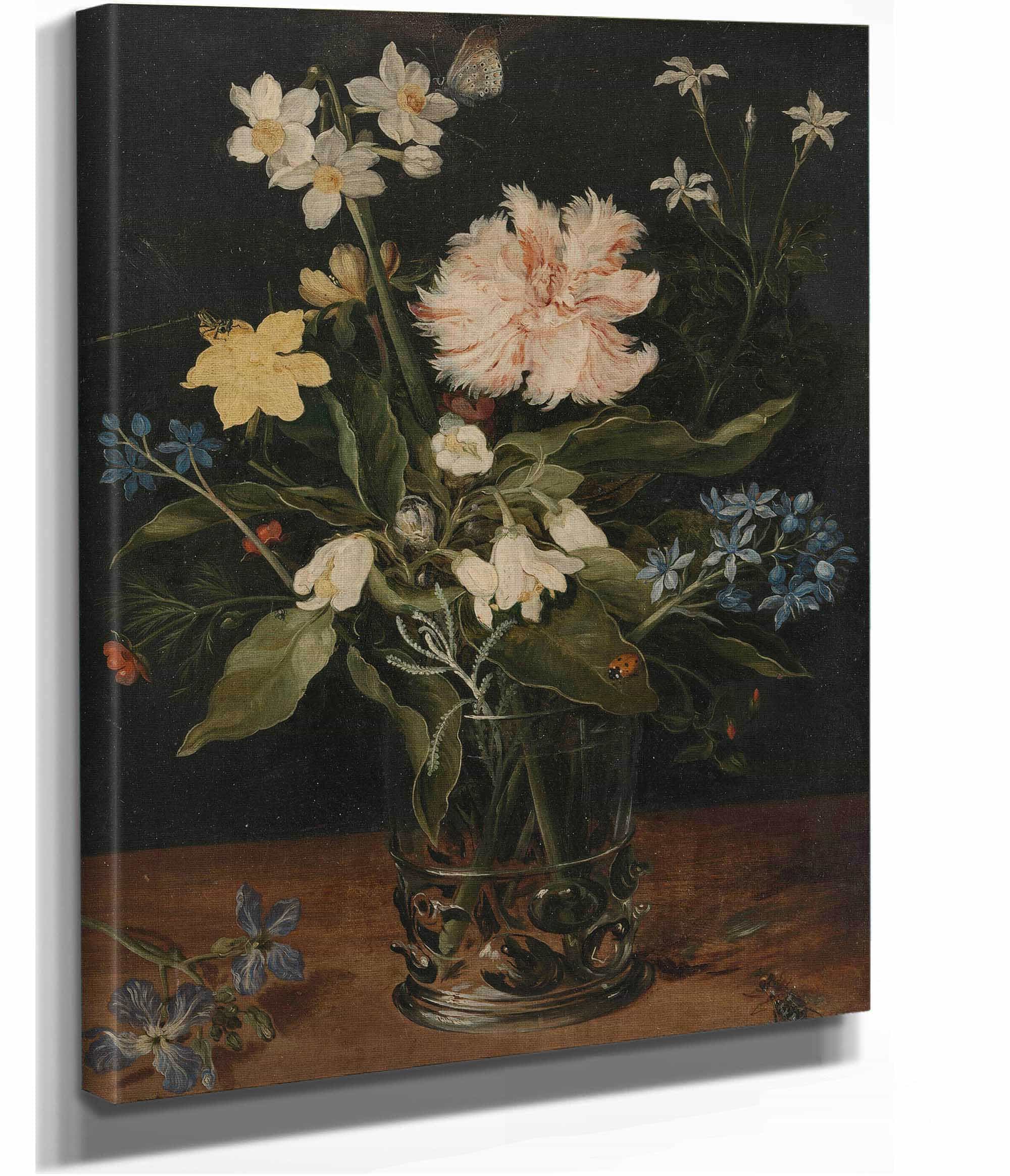 Still Life With Flowers In A Glass C by Jan Brueghel The Younger - Image 2