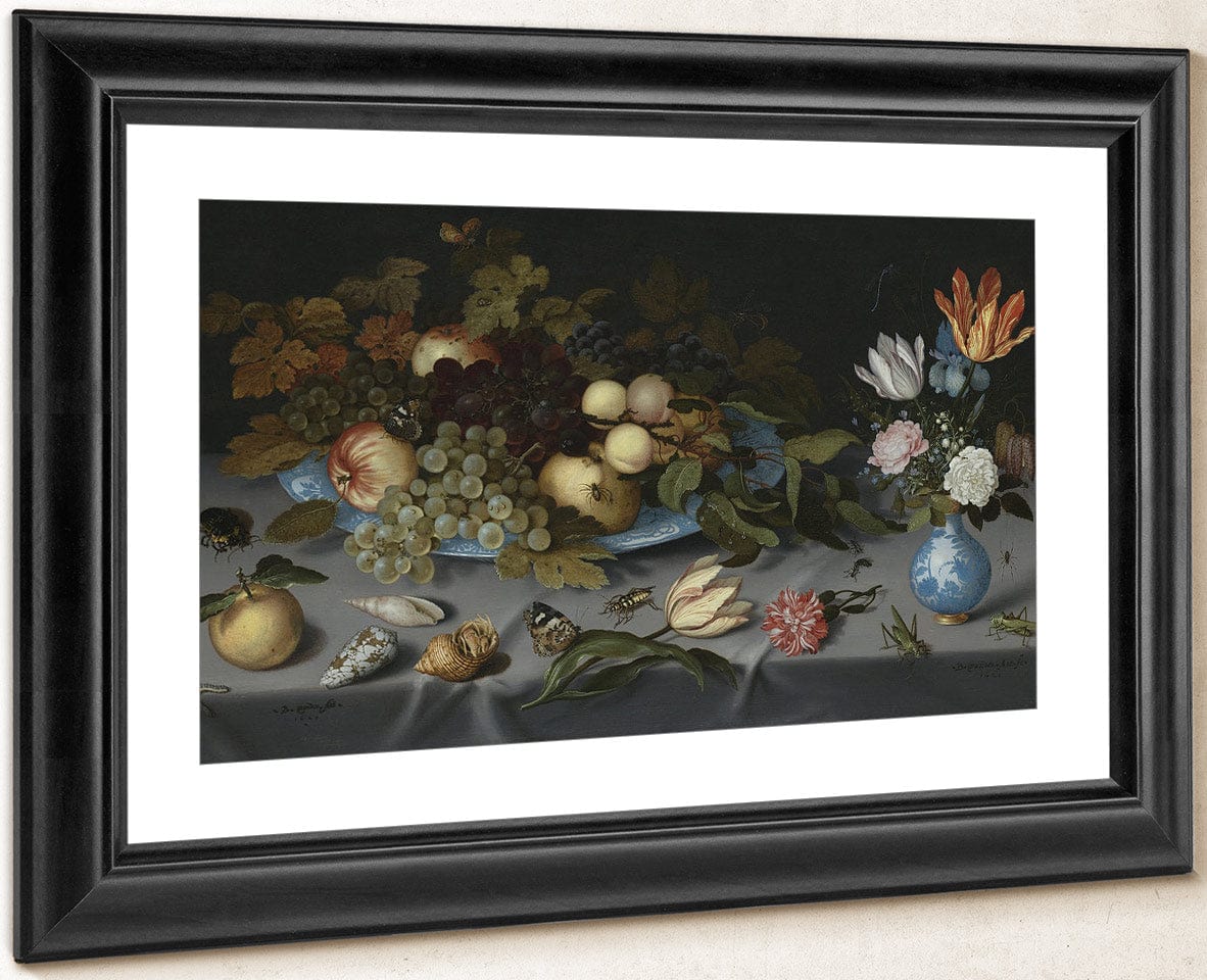 Still Life With Fruits And Flowers By Balthasar Van Der Ast - Image 4
