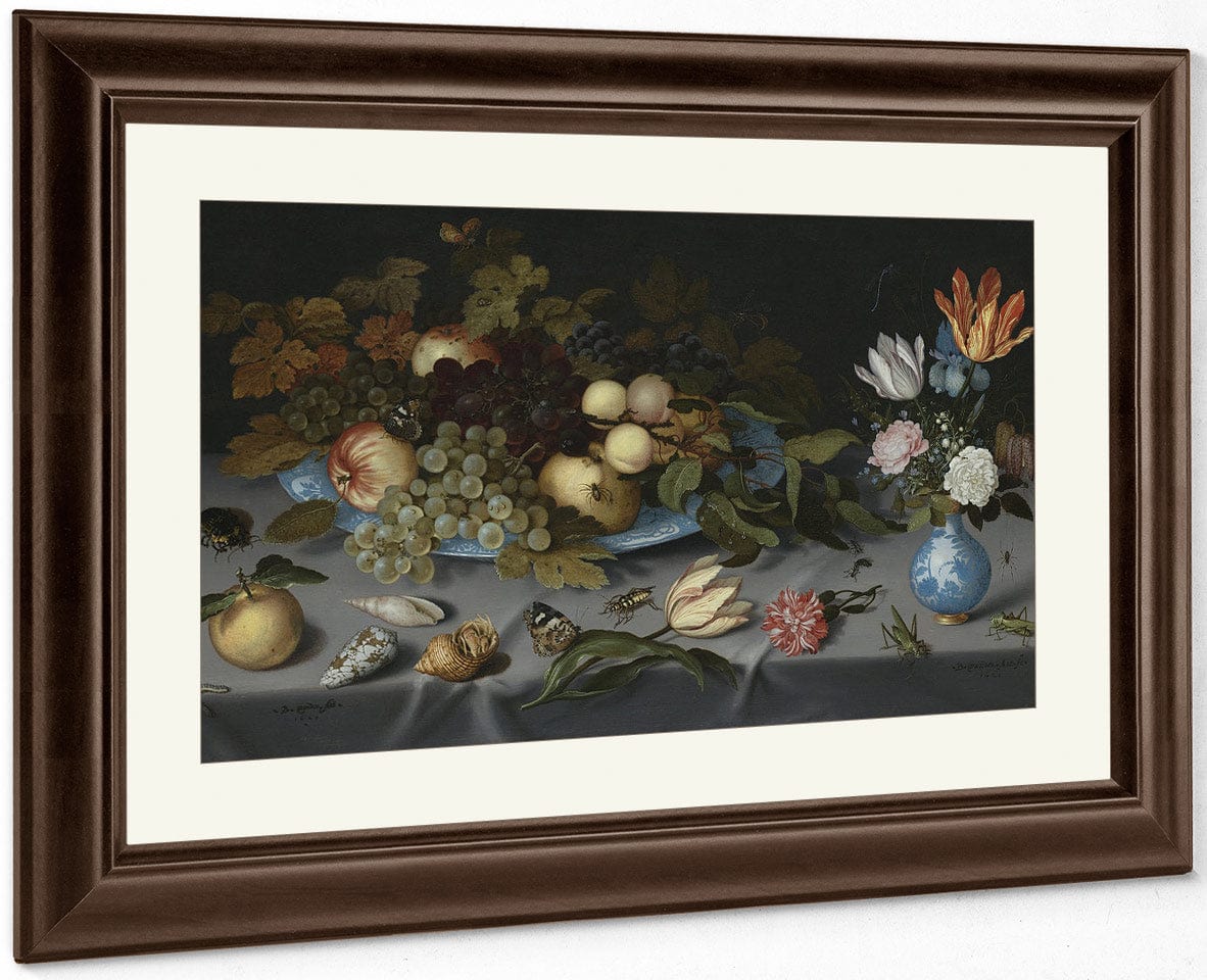 Still Life With Fruits And Flowers By Balthasar Van Der Ast - Image 5
