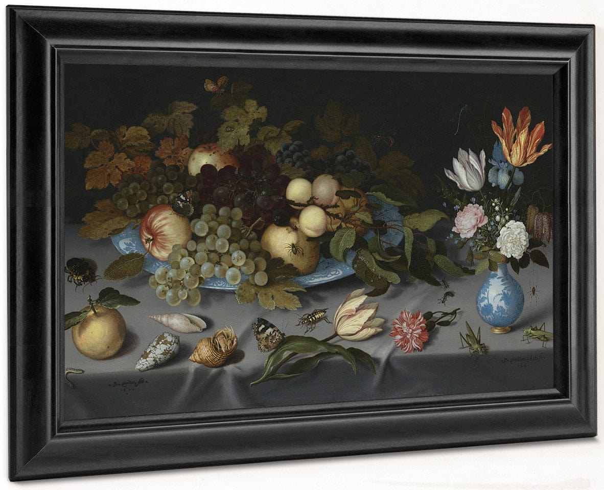 Still Life With Fruits And Flowers By Balthasar Van Der Ast - Image 8