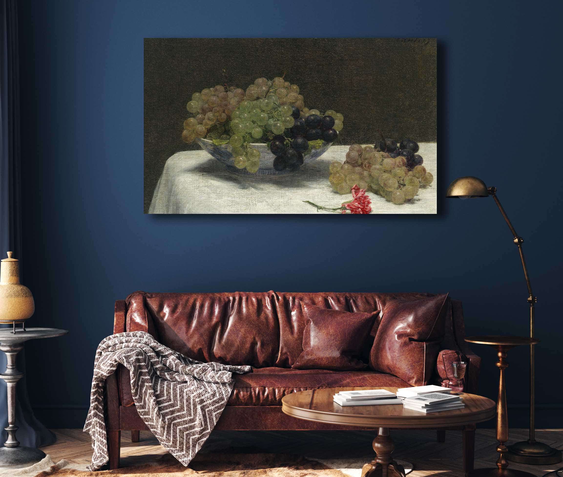 Still Life With Grapes And A Carnation by Henri Fantin Latour - Image 4