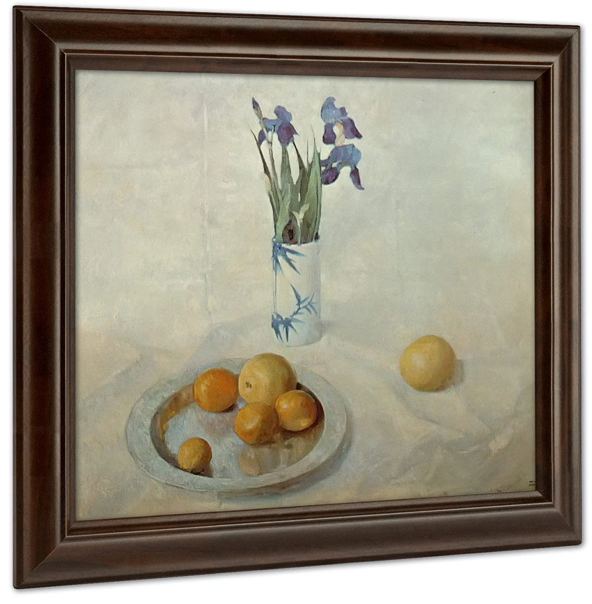 Still Life With Iris And Oranges By NC Wyeth - Image 4