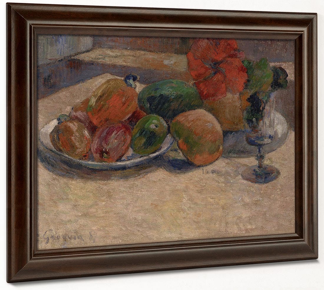 Still Life With Mangoes And A Hibiscus Flower By Paul Gauguin - Image 4