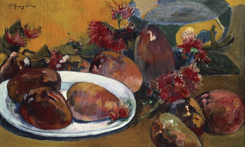 Still Life With Mangoes By Eugene Henri Paul Gauguin - Image 7