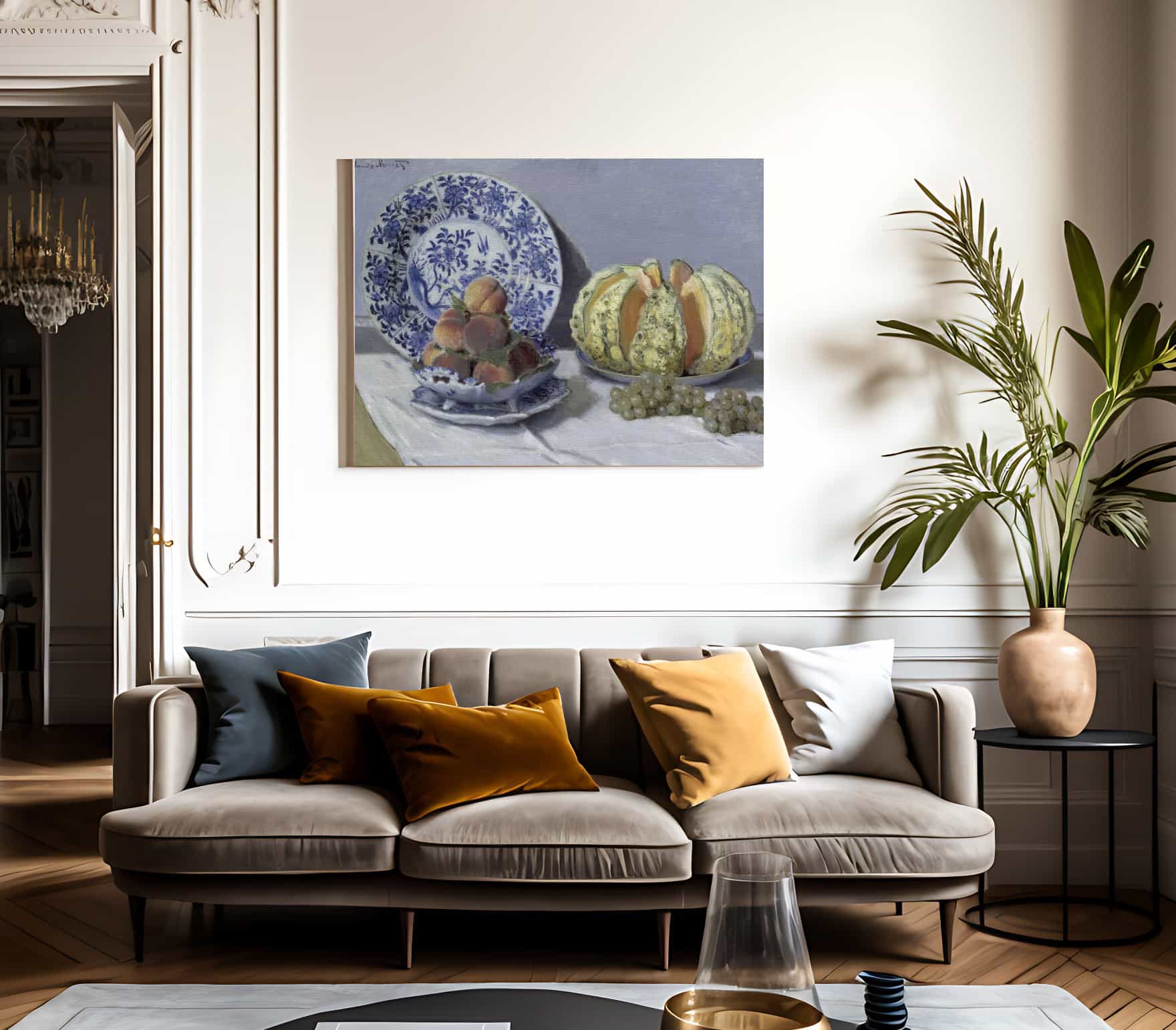 Still Life With Melon By Claude Monet - Image 3