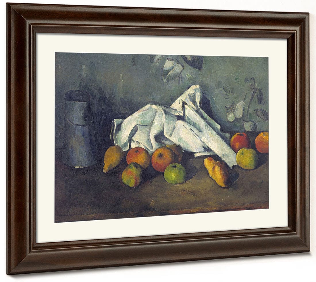Still Life With Milk Can And Apples By Paul Cezanne - Image 5