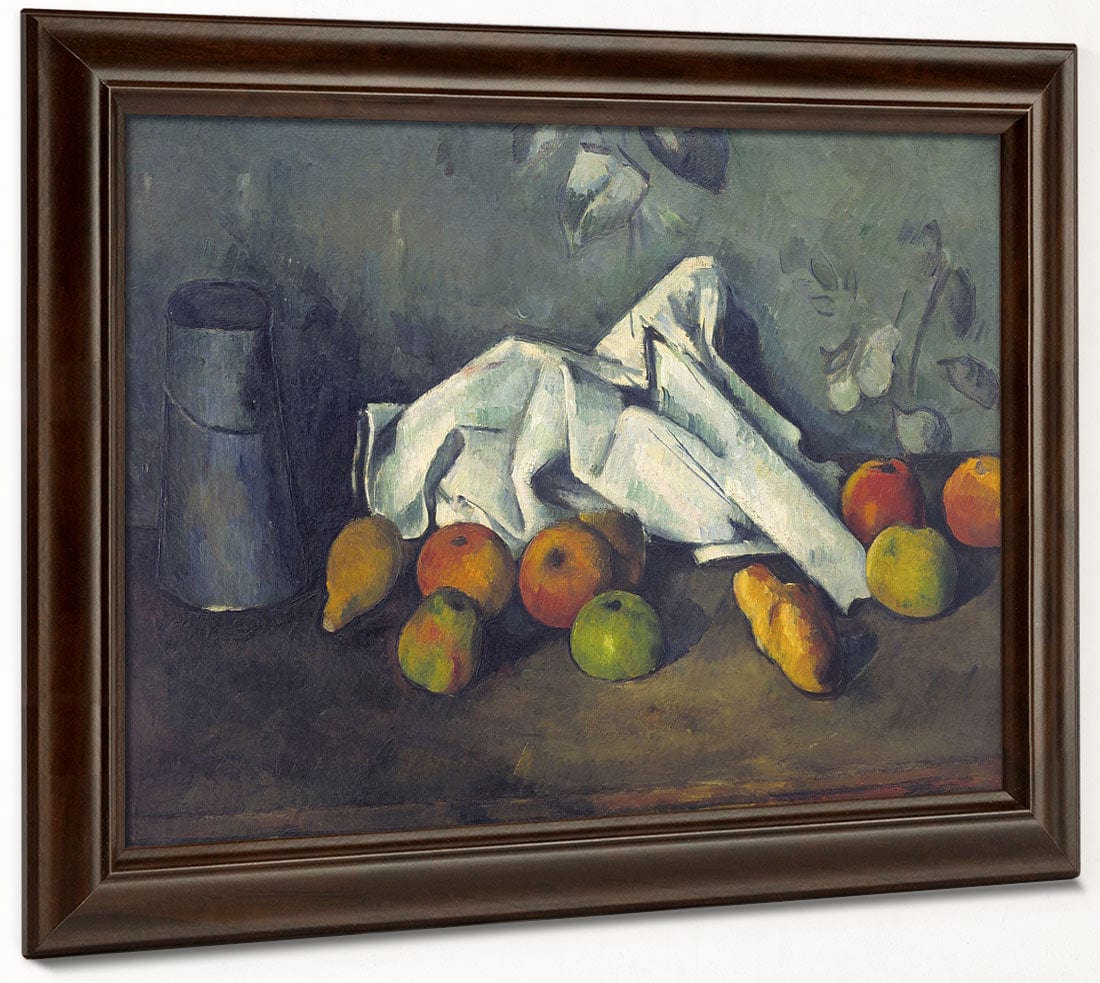 Still Life With Milk Can And Apples By Paul Cezanne - Image 6