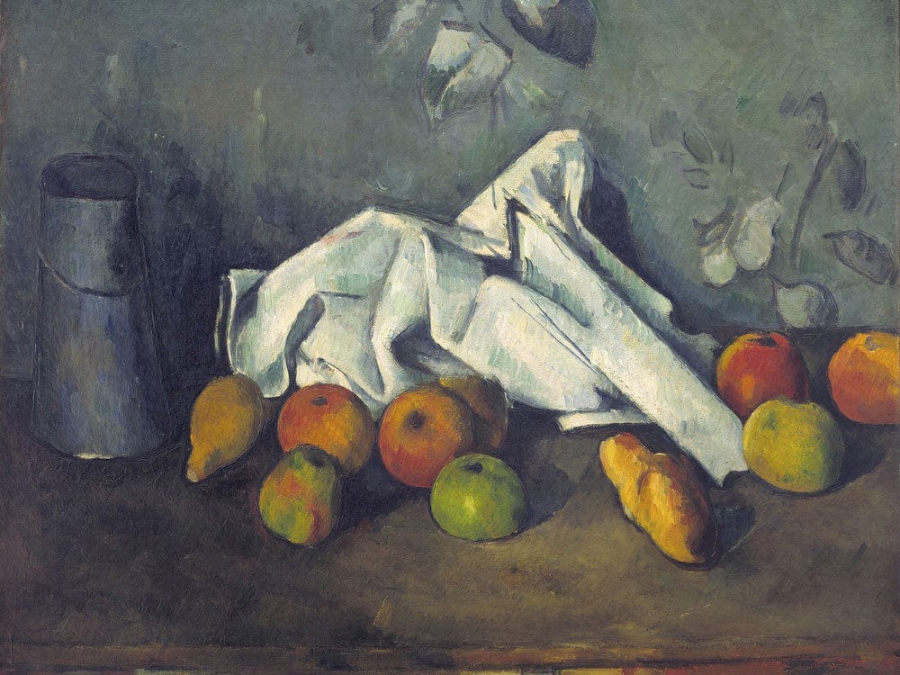 Still Life With Milk Can And Apples By Paul Cezanne - Image 7