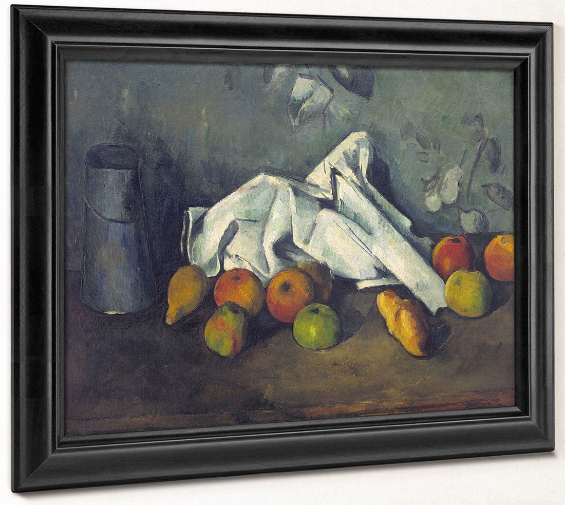 Still Life With Milk Can And Apples By Paul Cezanne - Image 8