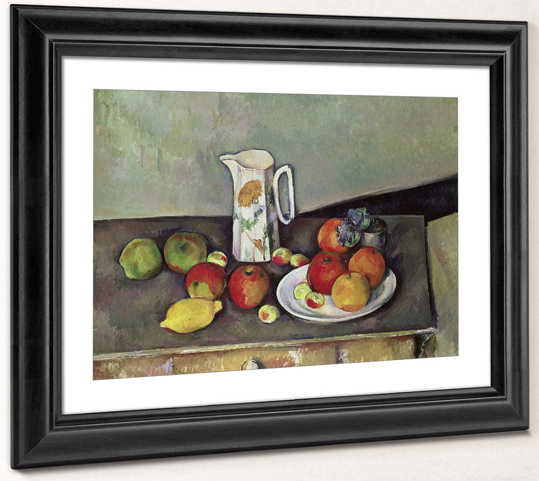 Still Life With Milk Jug And Fruit 1 By Paul Cezanne - Image 4